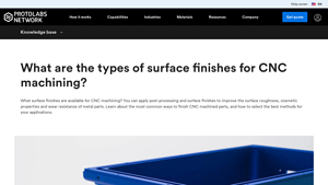 Hubs - Surface Finishes for CNC Machining
