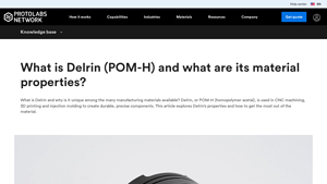 Hubs - Delrin Engineering Thermoplastic