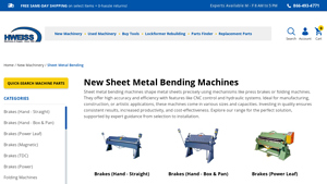 H. Weiss - Precision Sheet Metal Bending Machines