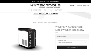 Hytek Tools - WeldTEK™ RAYCUS Fiber Laser Welder
