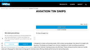 IDEAL - Aviation Tin Snips