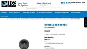 Pirate Brand® - Spindle Set Screw