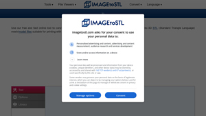 ImageToSTL - JPEG to STL Converter