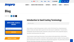 Impro Precision - Sand Casting & Precision Machining