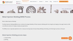 Indo-MIM - Metal Injection Molding Solutions