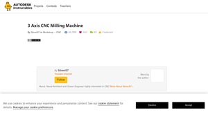Instructables - 3 Axis CNC Milling Machine