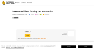 Instructables - Incremental Sheet Forming (ISF)