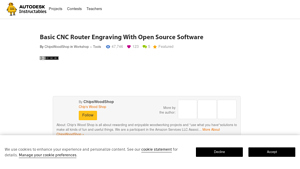 Instructables - CNC Router and Open Source Software