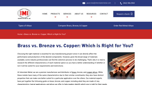 Interstate Metal - Brass Alloys