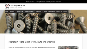 MicroFast - Micro Size Screws, Nuts, and Washers