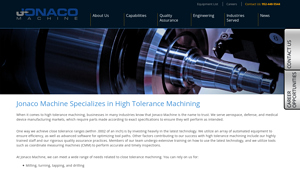 Jonaco Machine - High Tolerance Machining