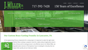 J Walter Miller - Custom Brass Casting Services
