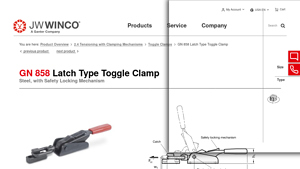 JW Winco - Latch Type Toggle Clamp GN 858