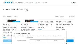 Kett Tool - Replacement Blades for Double Cut Shears