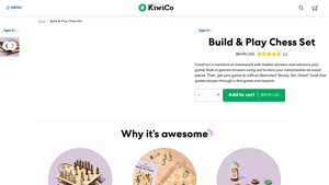 KiwiCo - Build & Play Chess Set