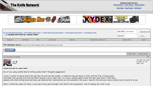 Knife Network - Carbide Drill Bits