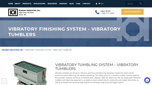 Kramer Industries - Vibratory Tumblers