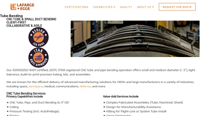 Lafarge & Egge - CNC Tube and Pipe Bending Services