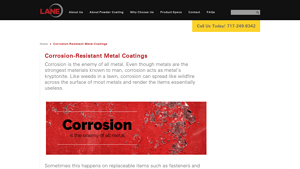 Lane Coatings - Corrosion-Resistant Metal Coatings