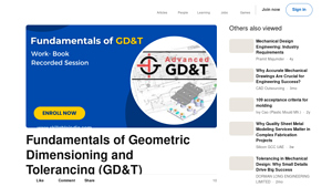 LinkedIn - Geometric Dimensioning and Tolerancing (GD&T)
