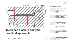 LinkedIn - Tolerance Stackup Analysis
