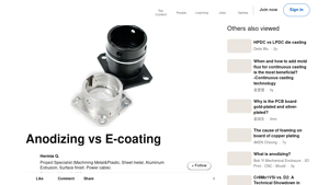 LinkedIn - Anodization and E-Coat Solutions