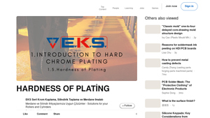 EKS Sert Krom Kaplama - Hard Chrome Plating Services