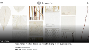 Lumicor - Quick Ship Resin Panels