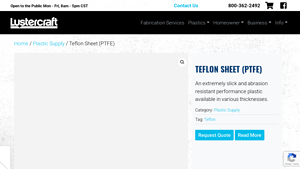 Lustercraft - Teflon Sheet (PTFE)