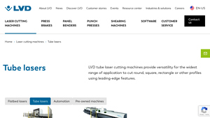LVD - TL 8525 & TL 2665 Tube Laser Cutters