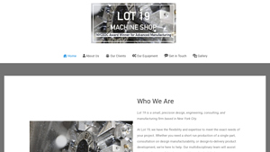 Lot 19 - Precision Design & Custom Parts Manufacturing