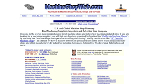 Machineshopweb - Comprehensive Machining Suppliers Directory