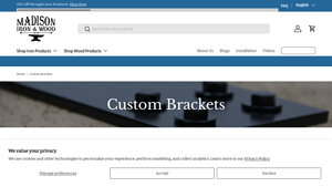 Madison Iron and Wood - Custom Brackets