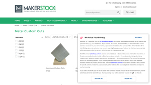 MakerStock - Custom Metal Cuts