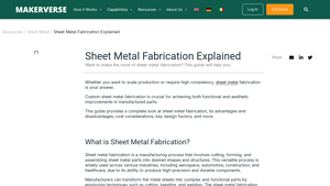 Makerverse - Sheet Metal Fabrication