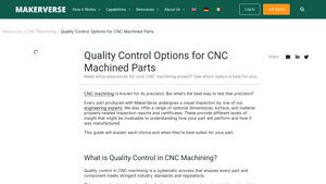 Makerverse - Quality Control Solutions for CNC Machining
