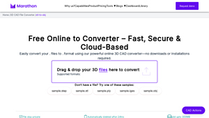 Marathon OS - Free STL to OBJ Converter