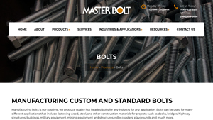 Master Bolt - Custom Manufactured Bolts