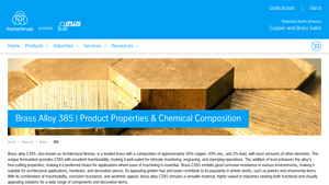 Materials Plus - Brass Alloy 385