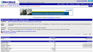 MatWeb - Material Property Database