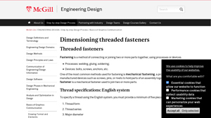 McGill - Threaded Fasteners Overview