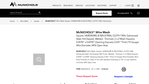 McNichols - Square Wire Mesh