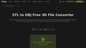 Meshy AI - STL to OBJ Converter