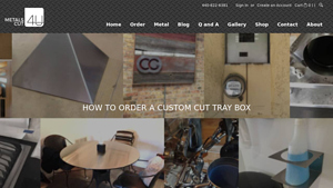 MetalsCut4U - Custom Fabricated Metal Trays and Boxes