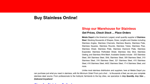 Metals Depot - Stainless Steel Supply