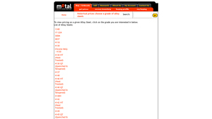 Metals Suppliers Online - Alloy Steel Pricing