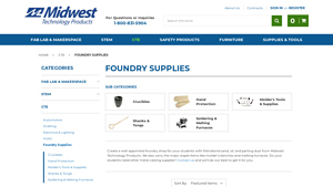 Midwest Technology - Key Product: Foundry Supplies
