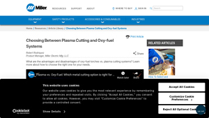 Miller - Oxy-Fuel Cutting Systems