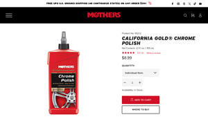 Mothers® - California Gold® Chrome Polish