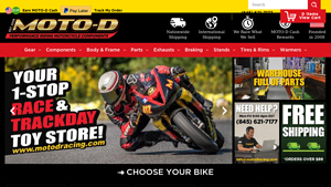 MOTO-D Racing - Motorcycle Racing Gear and Parts